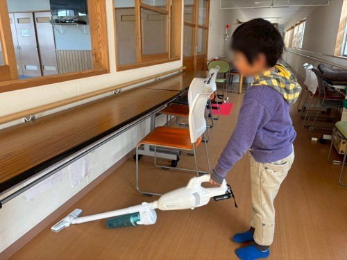 自分で片づける練習